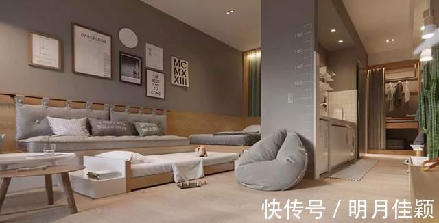 收纳|她的47㎡小家：L型卡座连接客餐厅、卧室，还有衣帽间，真舒心！