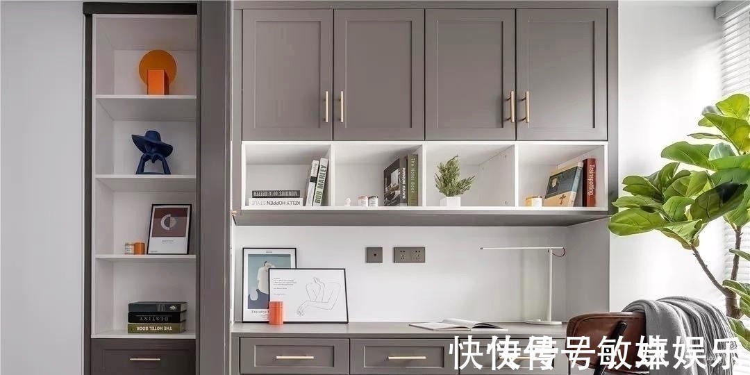 玄关|她家48㎡,拥有三间卧室,超大餐厅,书房客厅合二为一,太聪明了