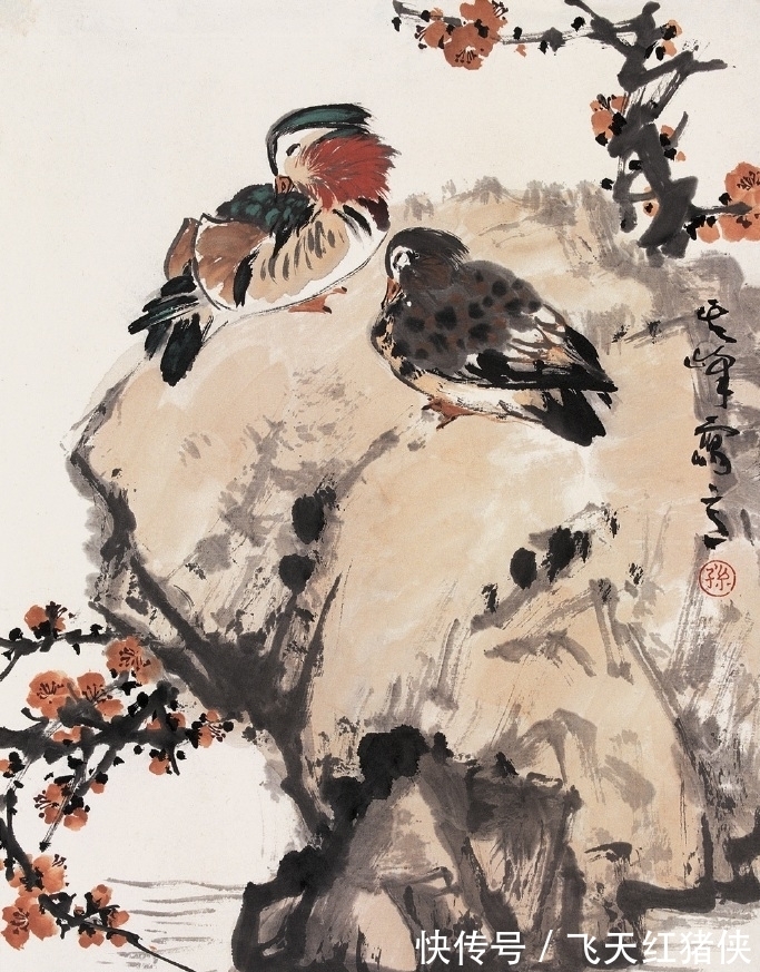 绘画作品|孙其峰花鸟图欣赏:笔法老练动作准确,属于一流的国画水平