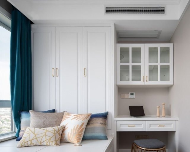 空间|142平欧式风三居室,各个居室映衬的柔和淡雅,独立且相融