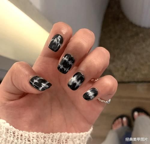 欧美酷帅风美甲,酷girl必备!