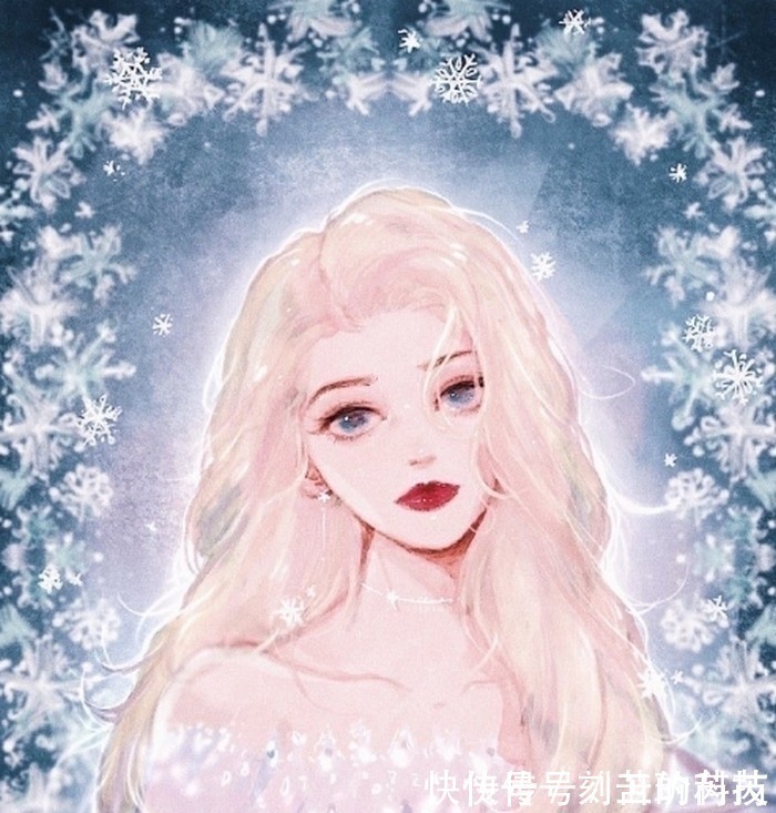 迪士尼公主的不同画风,爱丽儿一头秀发让人羡慕,艾莎女王范十足