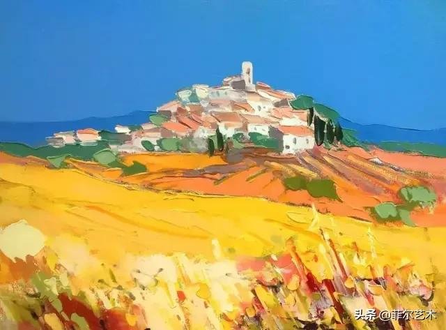 风景|法国画家Francis Taussac 笔下明快浓烈的色彩风景油画作品欣赏
