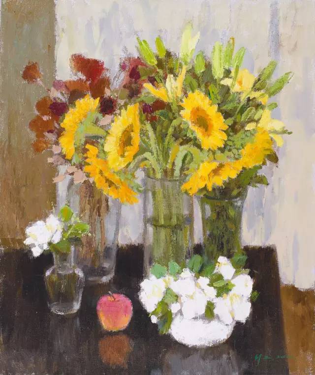 高级色彩,沈行工独特的诗意性油画