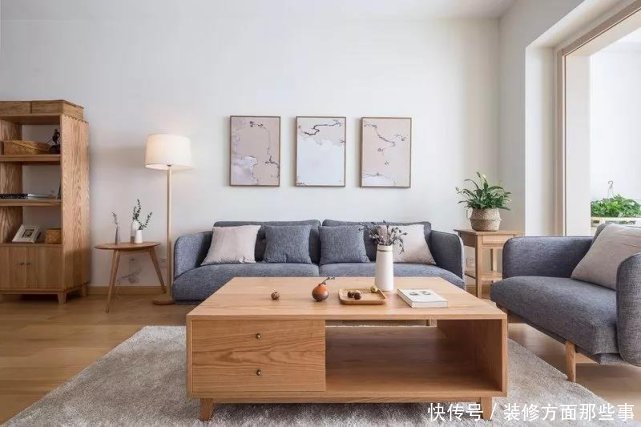 棉麻|97平原木装修三居室,简约清新像把大自然搬回家一样,非常舒适