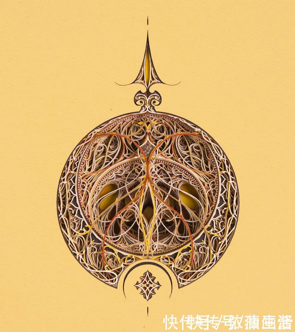 草图|他用时6个月,耗费200张纸,就为制作一个纸雕作品