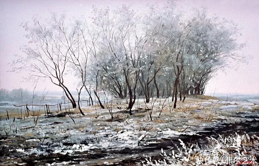 油画|「风景油画」安静的风景，唤醒了人们美好的感觉和回忆