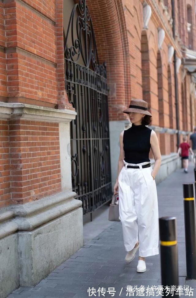 高级感 穿阔腿裤该怎么搭上衣?看三木妈亲身示范,优雅减龄超洋气
