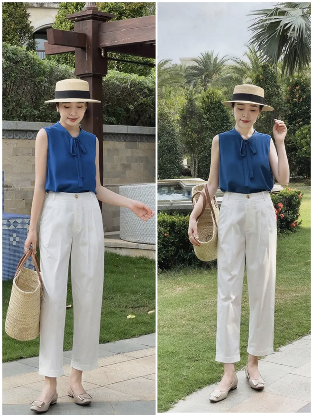 技巧|“白裤子”怎么穿不普通?学会这些穿搭技巧,美得优雅温柔又高级