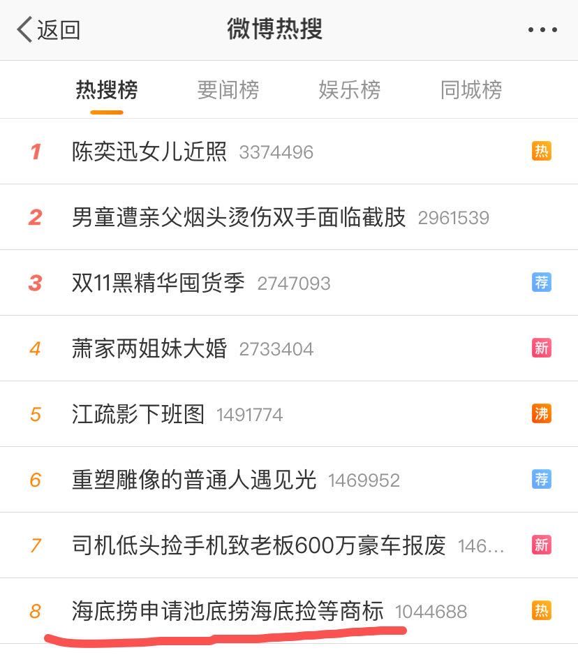 注册商标|学聪明了！海底捞申请“池底捞”等商标