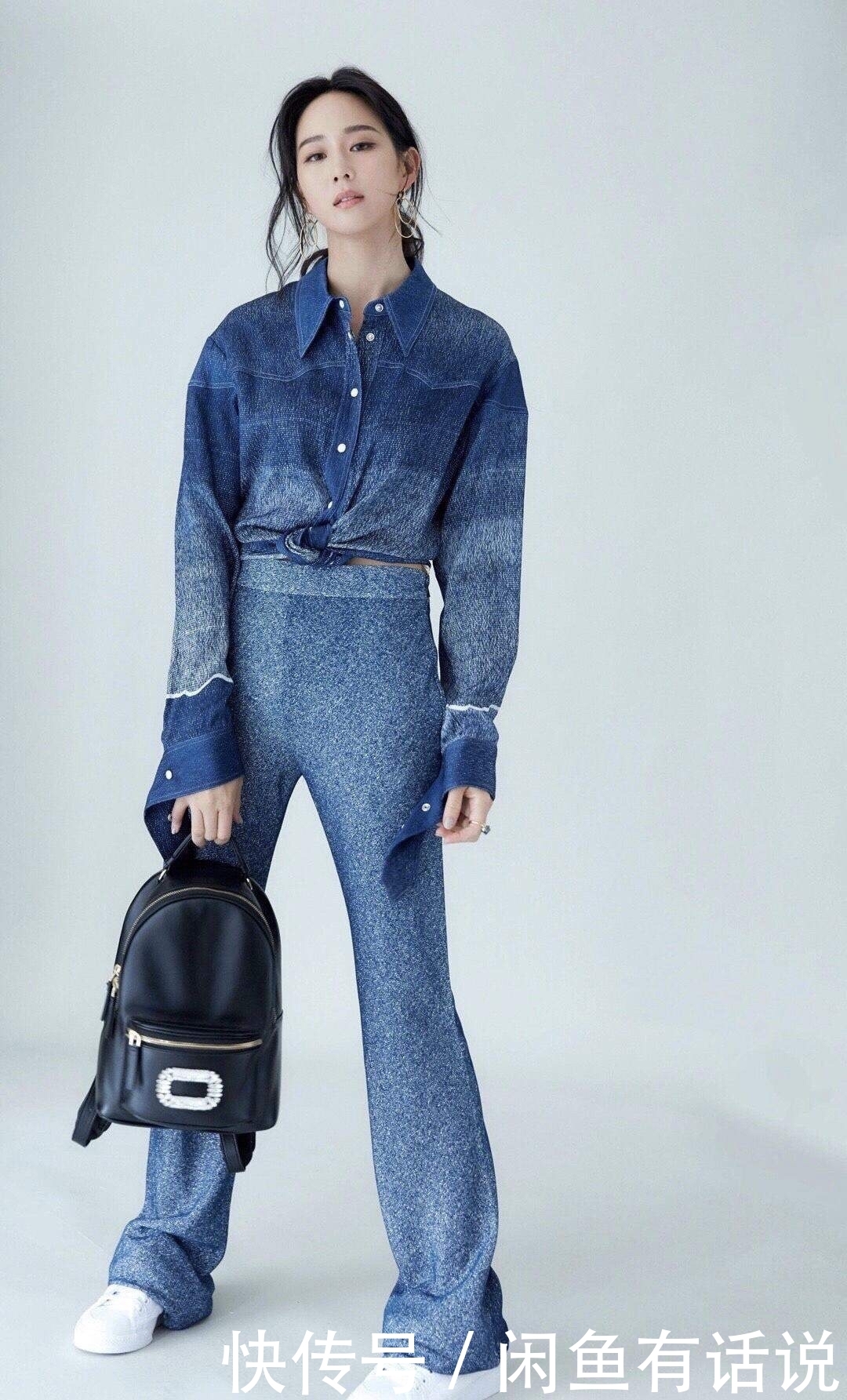 气场|张钧甯有钱任性,穿1万6的衬衫配8万开叉裤,气场比原版超模强大