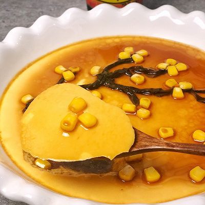 腊梅报春鸡蛋羹