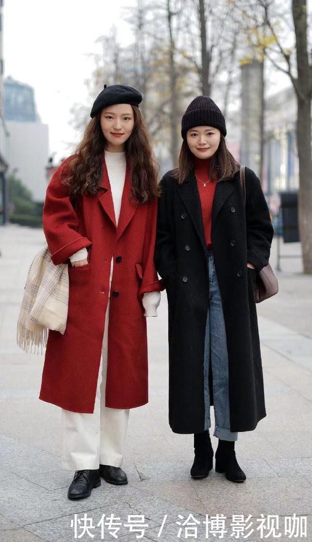 今年火了一种穿搭，叫做“大衣＋长裤”，最适合小个子，很显高