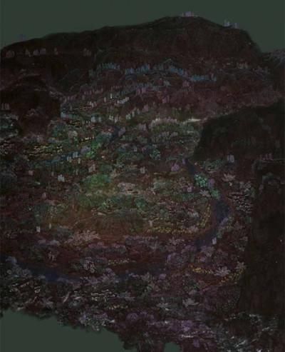  山水|青紫重彩一一王存海