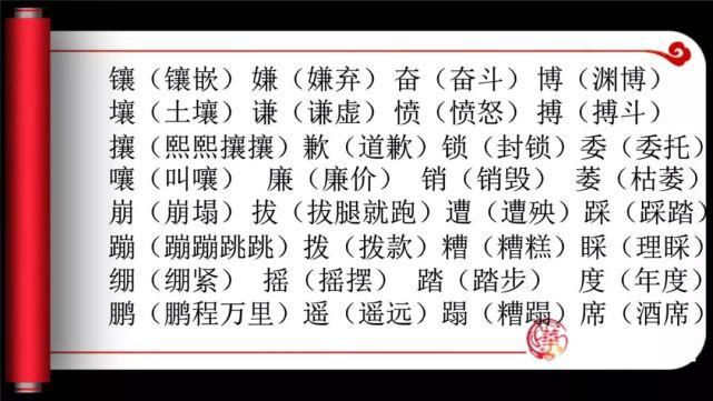 汉字专题复习