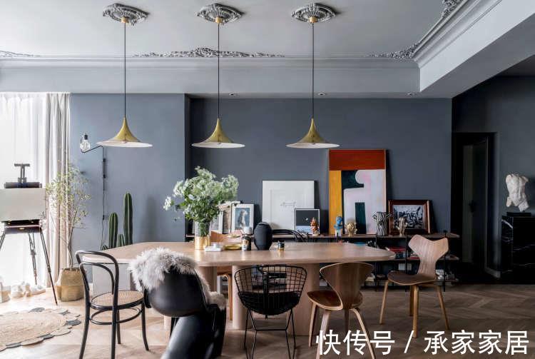 艺术感#220平方米的上海四居室,满满的艺术感,灵动又高级