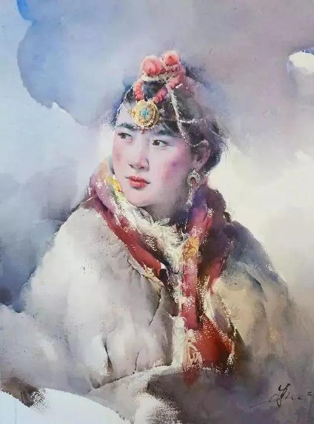  极致|中国水彩：大笔触画出霸屏水彩，光感够绝，极致东方的美！