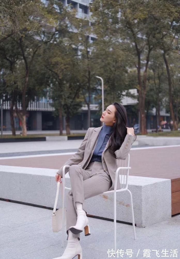 色调 职场女王穿搭学卫公子凹造型,干练的同时,还特别的高级