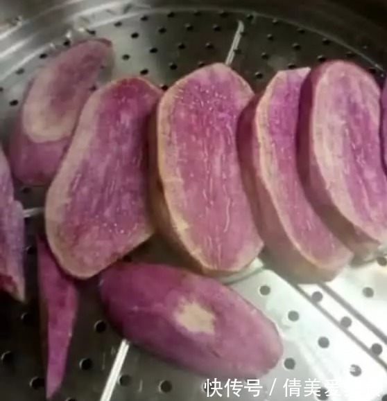  糯米饭|2个紫薯，一碗糯米，做一个简单版的紫薯糯米糕，香甜软糯