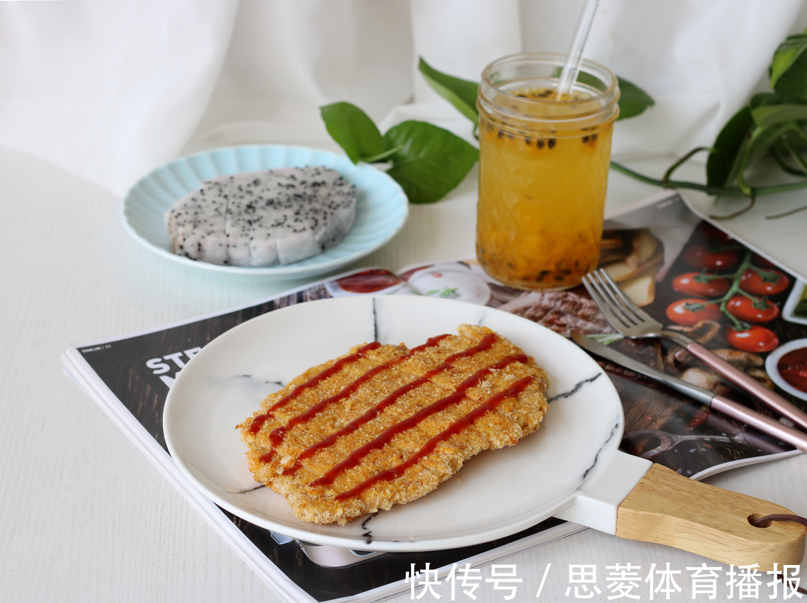 鸡排|不用油炸的香酥鸡排,操作简单,一个烤箱就能做,少油更健康