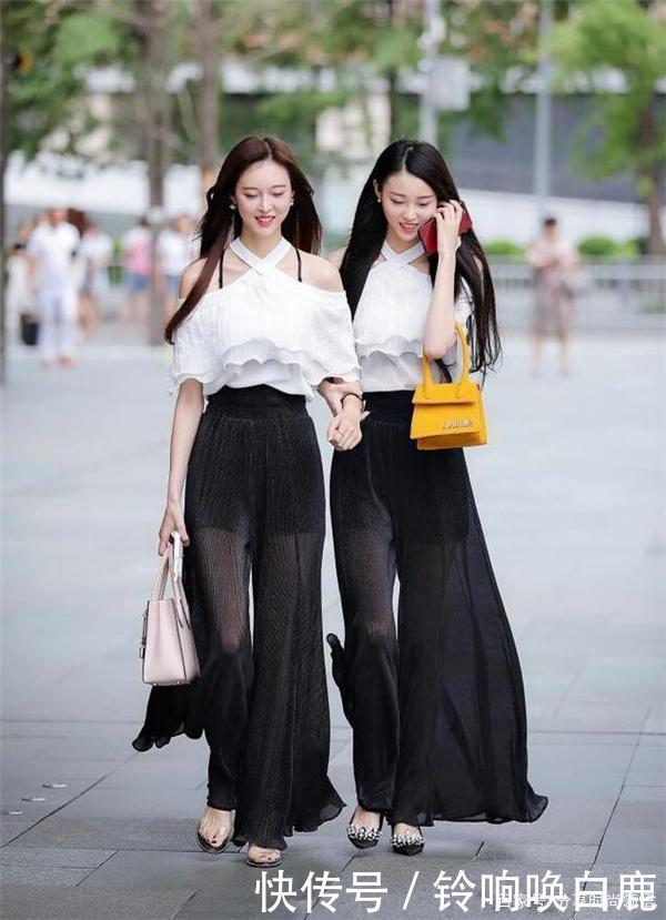 裤裙|人高腿长是一个优点,那么如何表现呢连体裤还是吊带衫或者裤裙