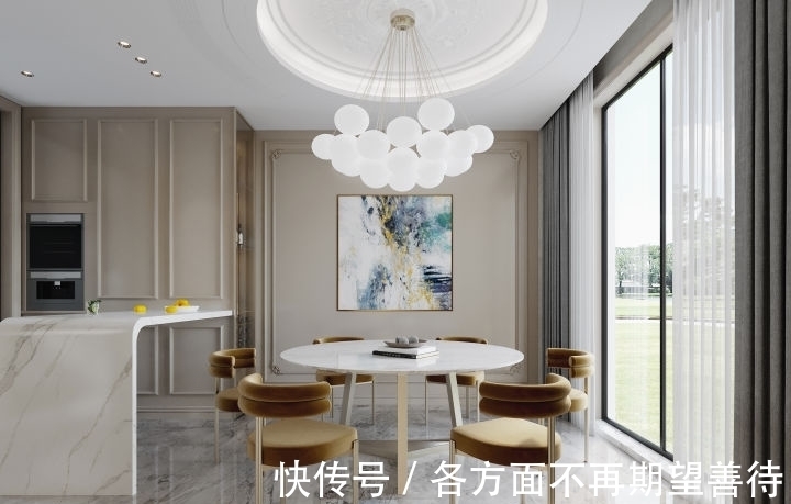 南通品清别墅装饰|440㎡现代美式别墅 | 高饱和度