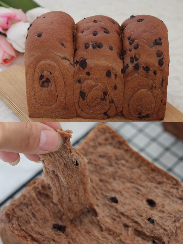 柔软香浓可可巧克力吐司巨好吃