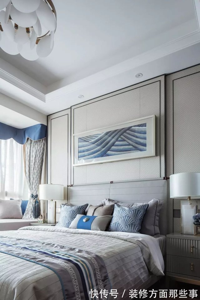 地毯|128平现代简雅风大范围铜质家居布置出一种轻奢档次的气质