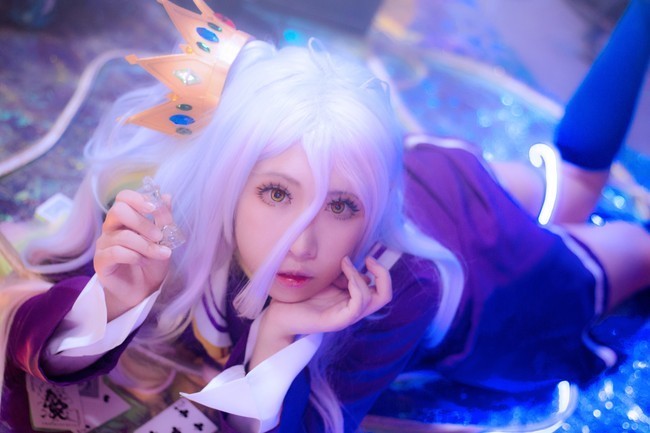 强行|cos:「游戏人生」 白,强行装萌