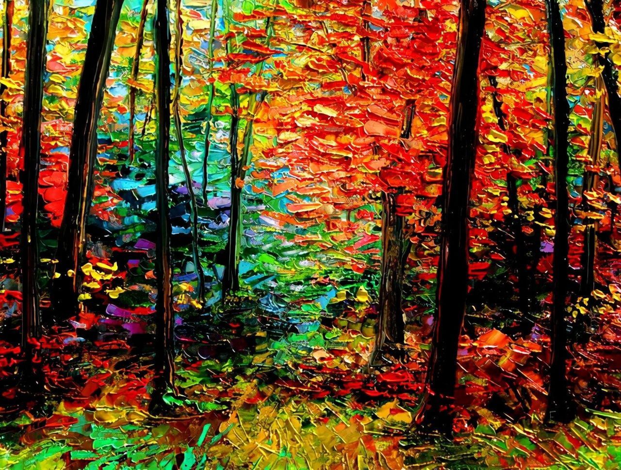 leonidafremov&现代印象以色列画家leonid afremov调色刀创作的缤纷炫丽油画