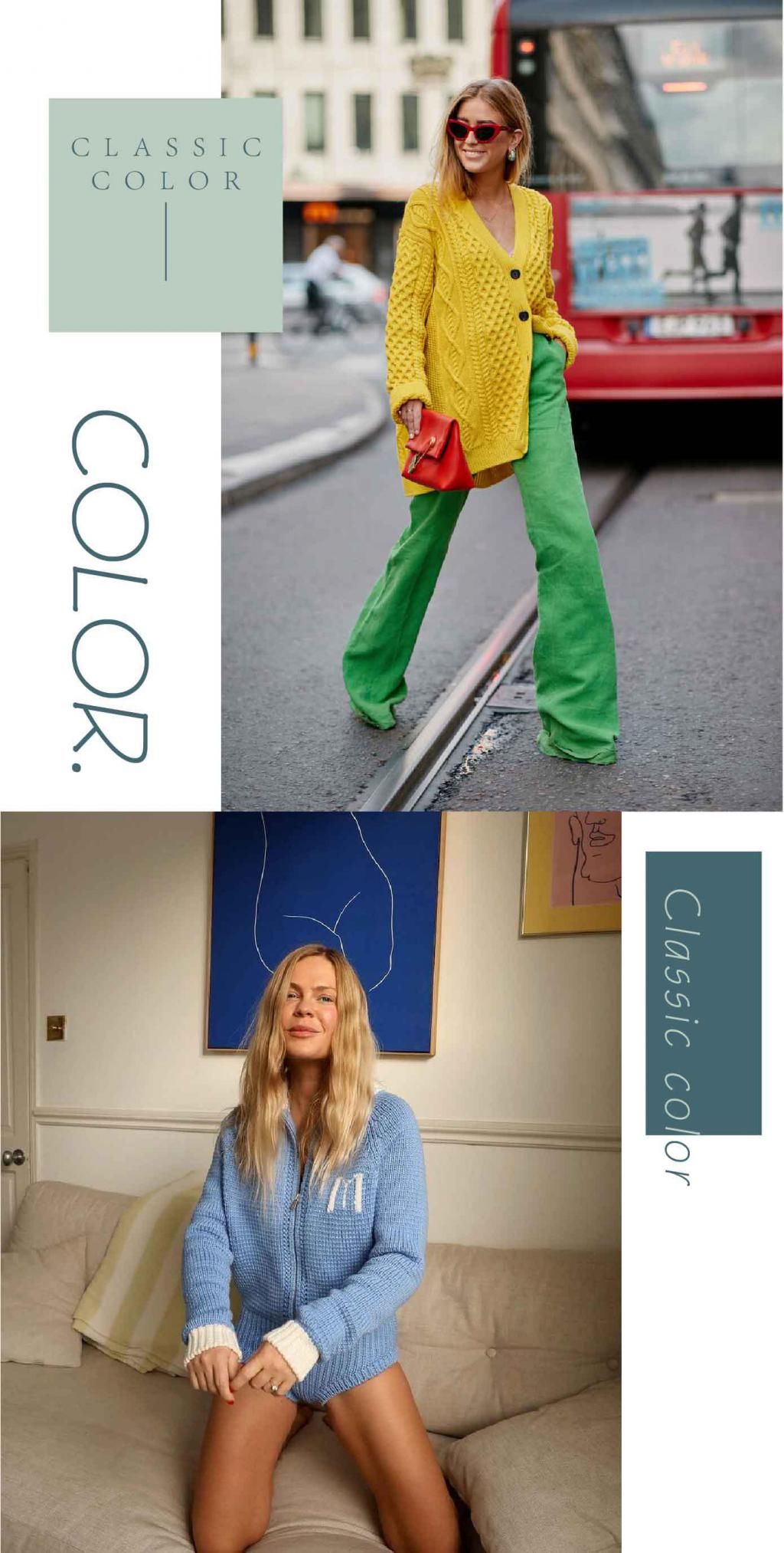 开春赶紧告别黑白灰，彩色毛衣有春日feeling，减龄又清新