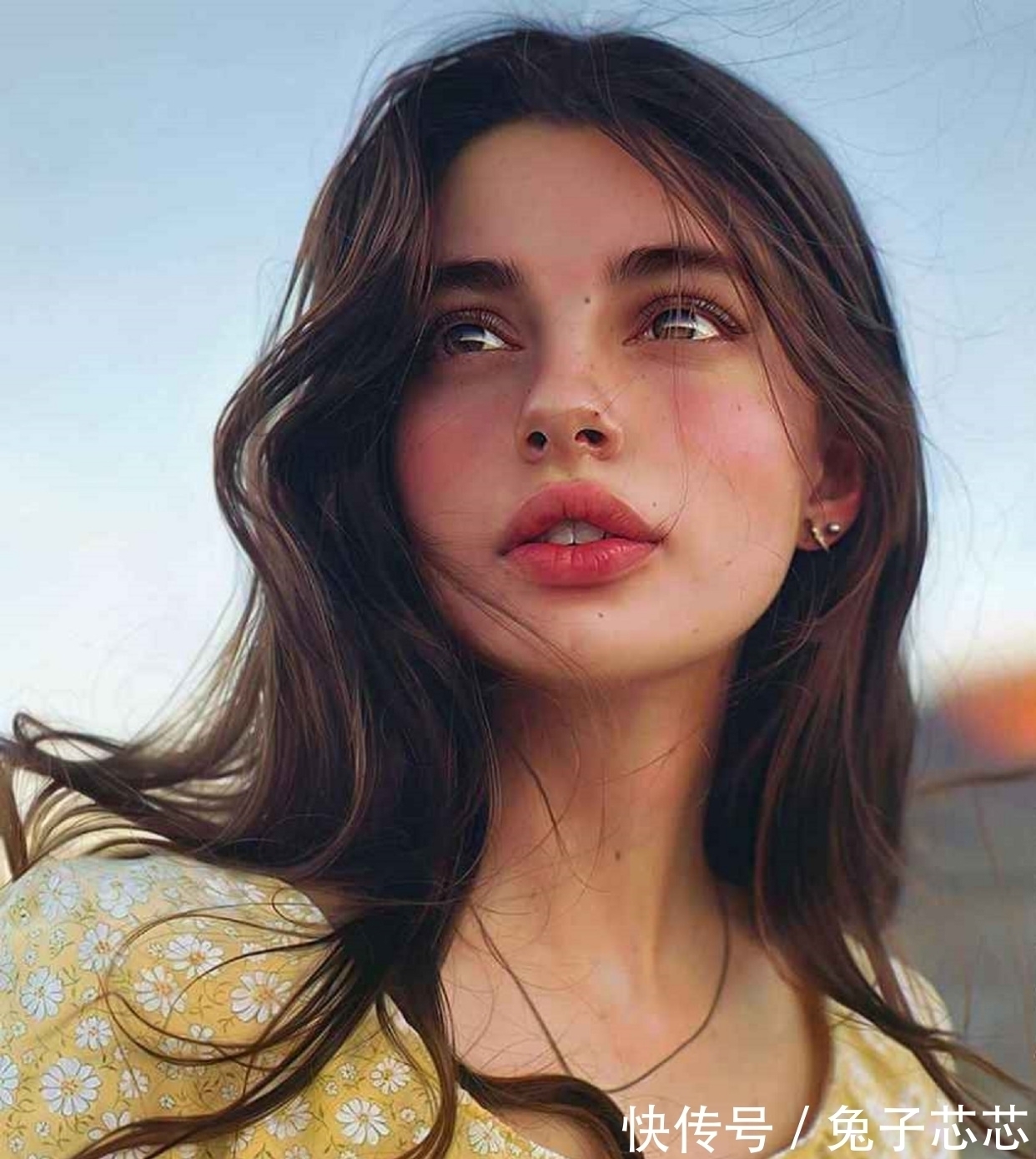 艺术家$竟有如此养眼的美女肖像画——伊拉克利令人难以置信的数字绘画