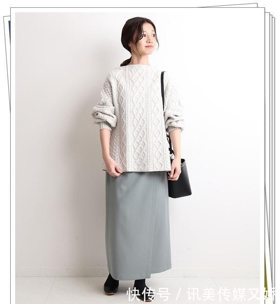 示例|厚实的针织衫怎么搭?15种秋冬穿搭示例,给你温暖可爱的休闲感