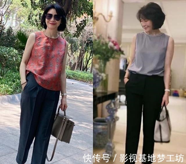 针织衫 这才是50岁+女人的夏日穿搭!不花哨、不装嫩、演绎成熟美!