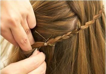 女生花式公主瀑布辫编发,一个人也编,无需求人