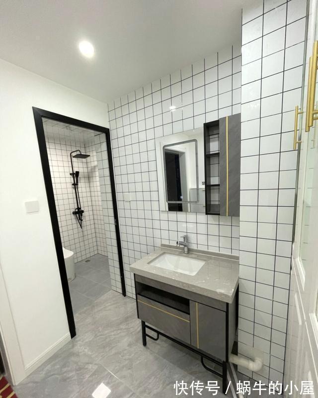 全屋|新家正式裝修結束,不請設計師效果也很滿意,選擇灰色瓷磚很聰明