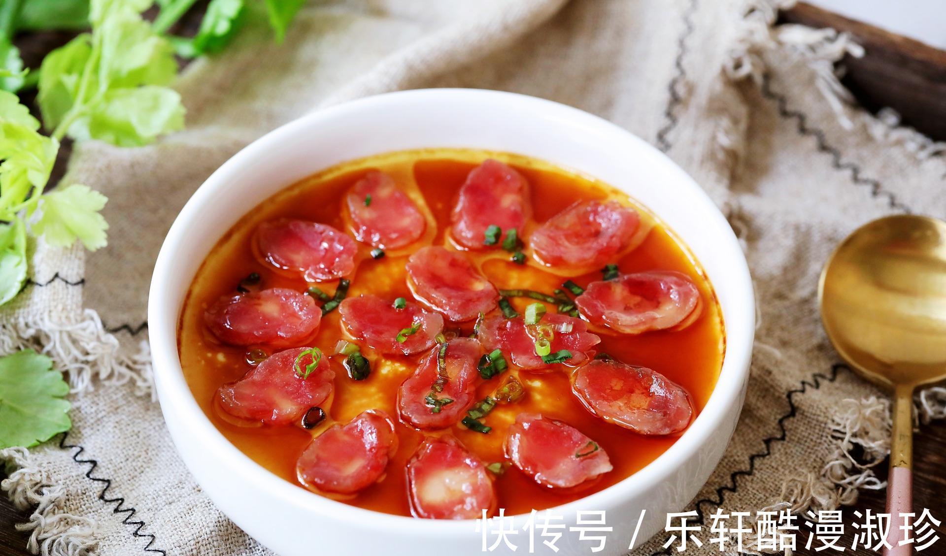 蒸制|一口咸香的腊肠蒸蛋,鲜香味美,营养健康