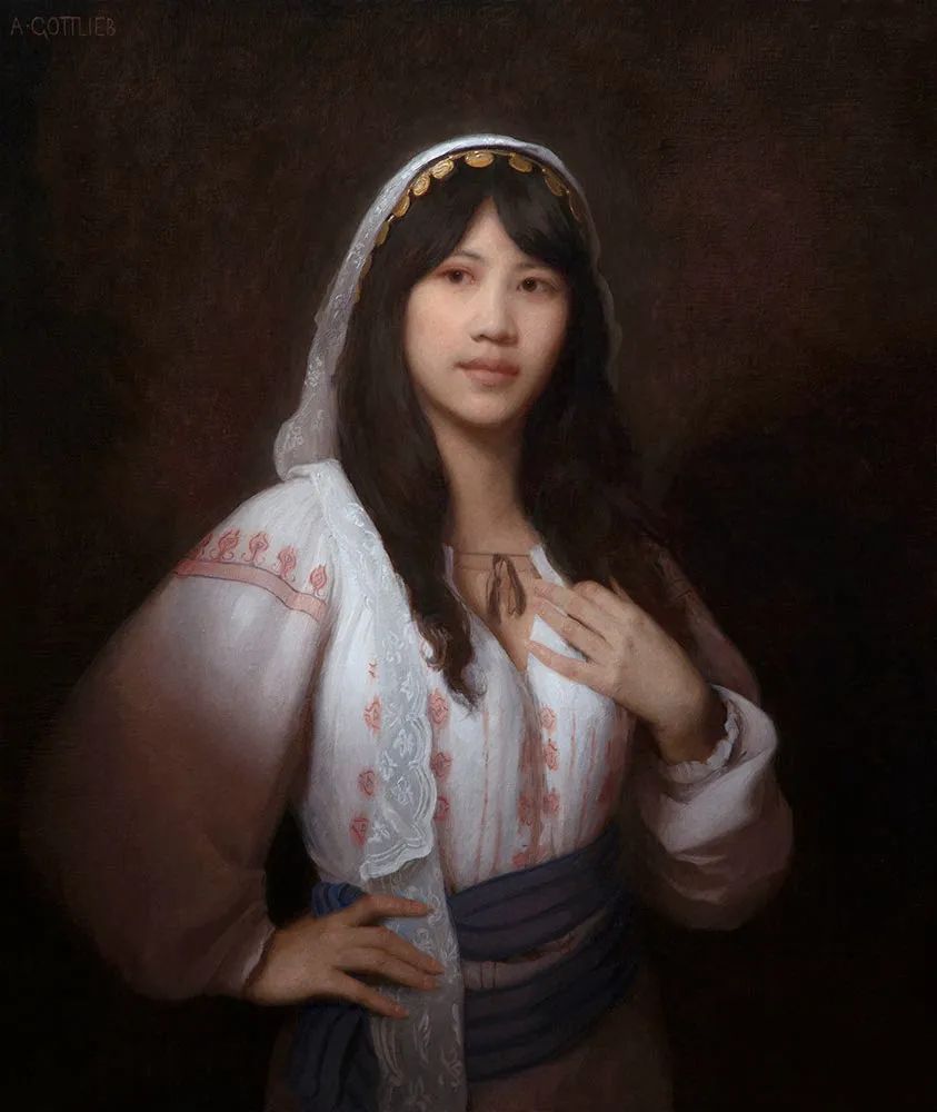 肖像|注入生命的肖像画家 阿德里安的油画作品