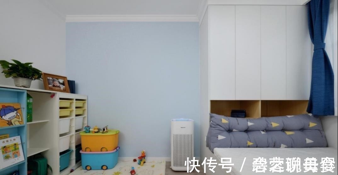 收纳|70㎡北欧两室,客厅不设收纳柜,随孩子任性玩耍!