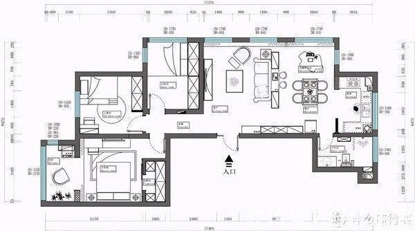 横厅式|看了他的127㎡新家，才懂“横厅式”布局为何受欢迎，让人羡慕