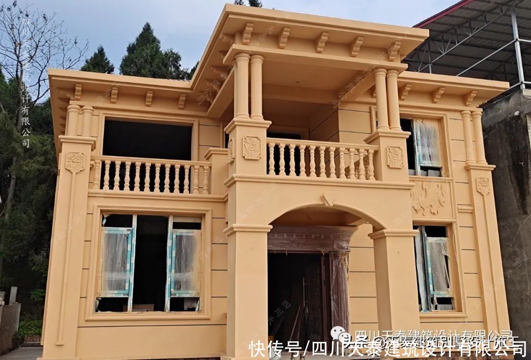遂宁|四川遂宁二层欧式风格别墅完工实景 大露台网红别墅 遂宁施工队