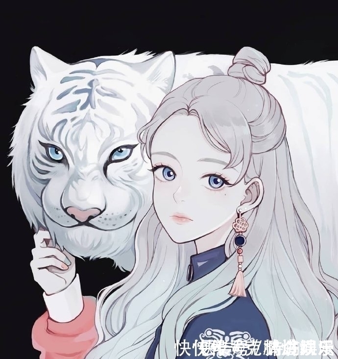 插画|一组少女心十足的好看插画,很适合做卡通动漫头像哦!