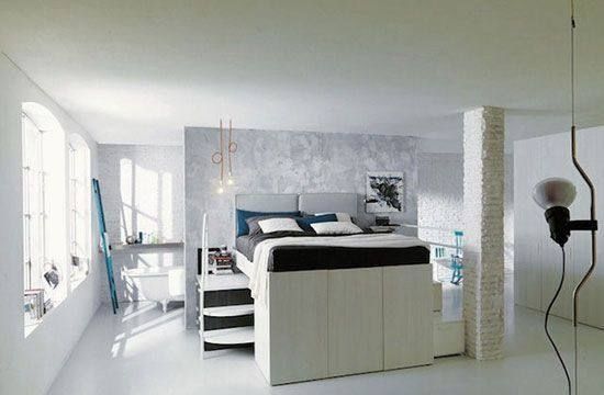 大床|越来越多人在衣柜顶上装大床了,美观实用还不占地,太聪明了!