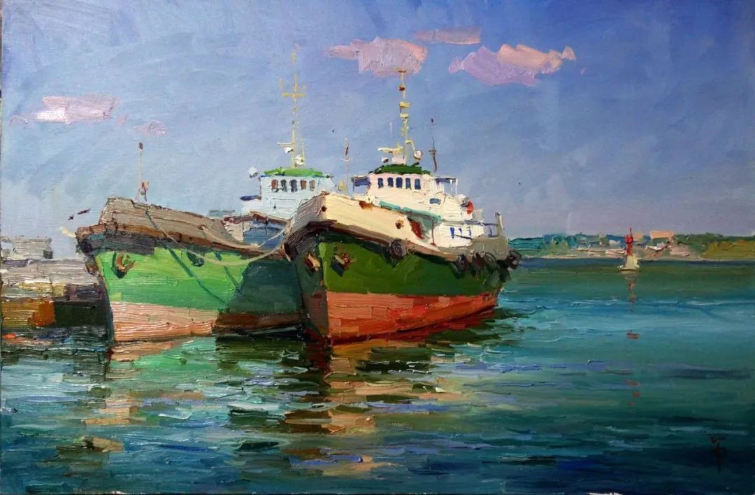 露台&不起眼的房子、简单的露台、普通的小路 他都画得如此出彩!