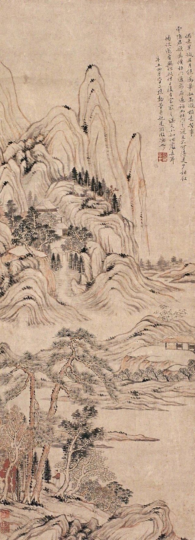  奇峰|清中期青绿山水的奇峰——岭南画家黎简作品欣赏（图）