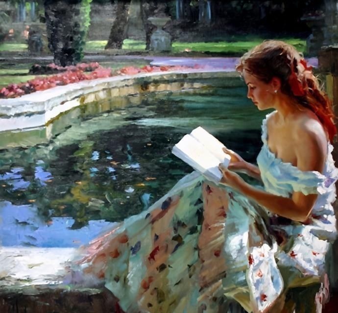 俄罗斯!人体艺术——俄罗斯画家人体油画中的美女娇艳如花