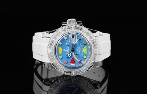 大v腕表 透明水鬼的独特魅力！水鬼改装透明水晶款表壳展示星辰大海！水晶水鬼