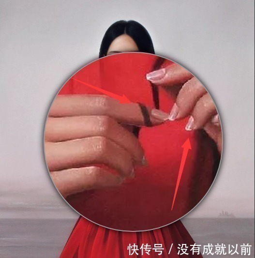 冷军大师$他画了一个长发美人，卖了207万，放大十倍后，网友：这不是画