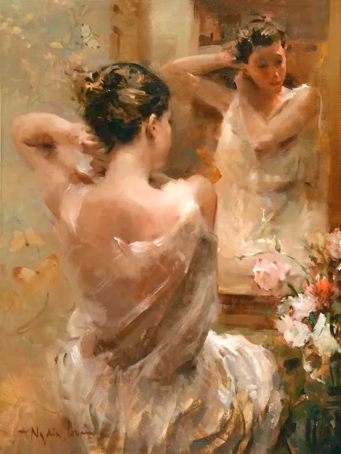 她笔下美丽的女人,像花一样尽情的绽放!