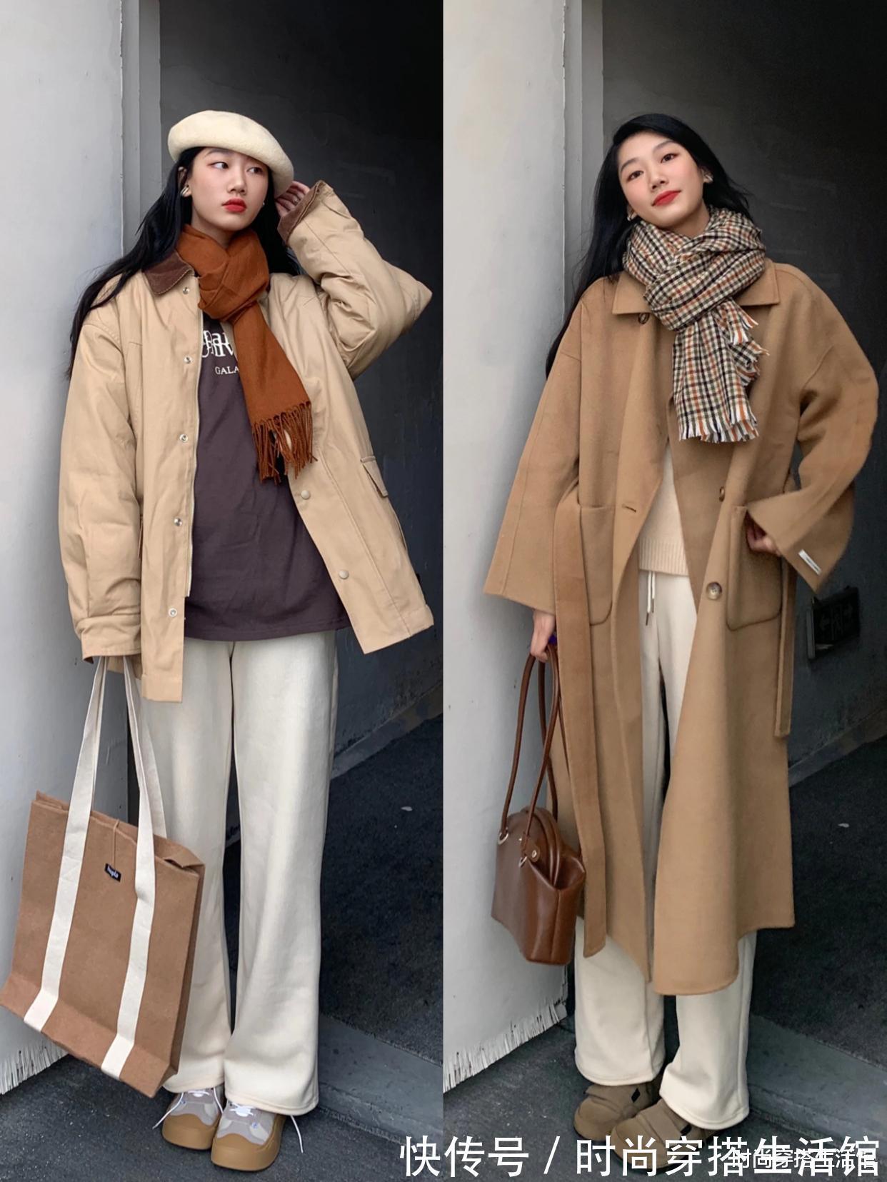 阔腿裤 过年了,牛仔裤收起来吧,现流行的是“加绒裤”,显高显瘦显腿长